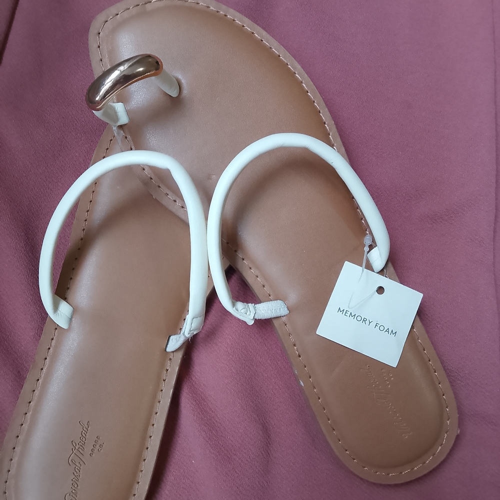 Women's White Sandals - Picture 2 of 4